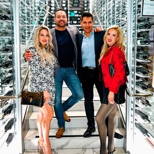 Black and white Satin printed wrap mini dress